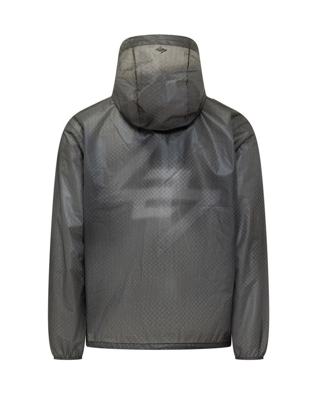 Represent Gray Textured Hood Jacket for men