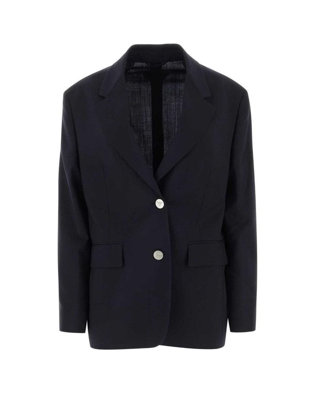 Prada Blue Double Breasted Blazer