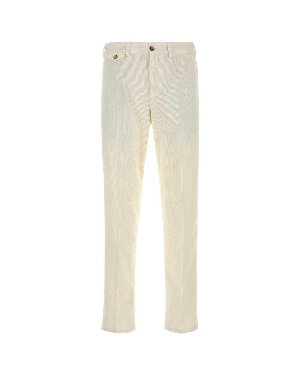 PT Torino Natural Off Corduroy Pants for men