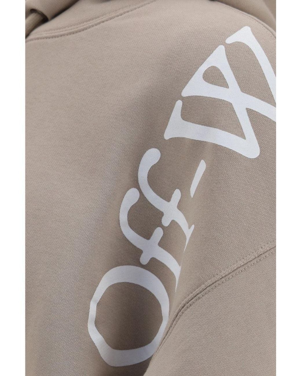 Off-White c/o Virgil Abloh White Relaxed Logo Hoodie for men