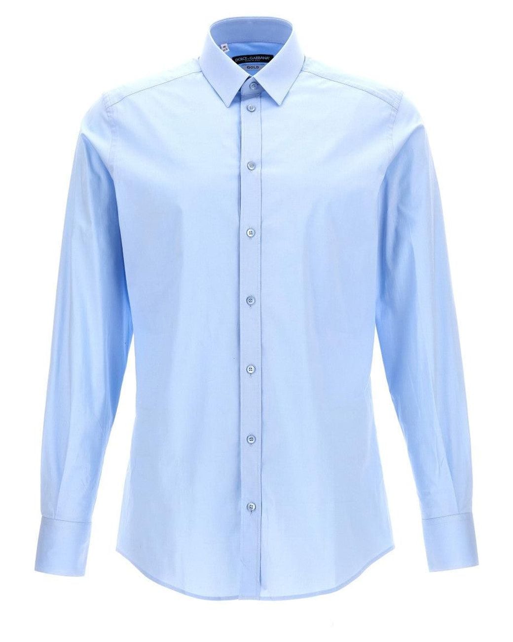 Dolce & Gabbana Blue Light Slim Solid Shirt for men