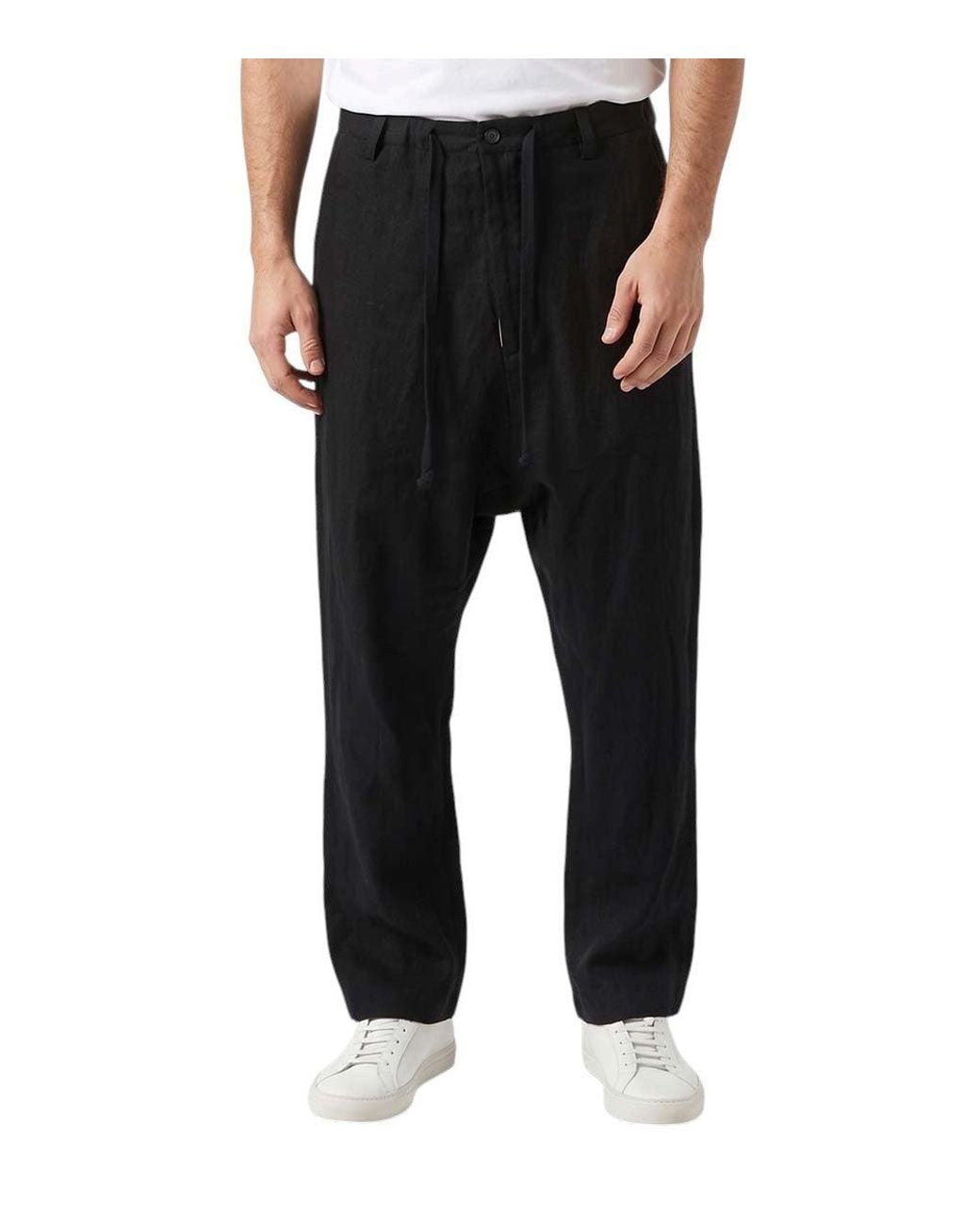 Uma Wang Black Relaxed Trousers for men