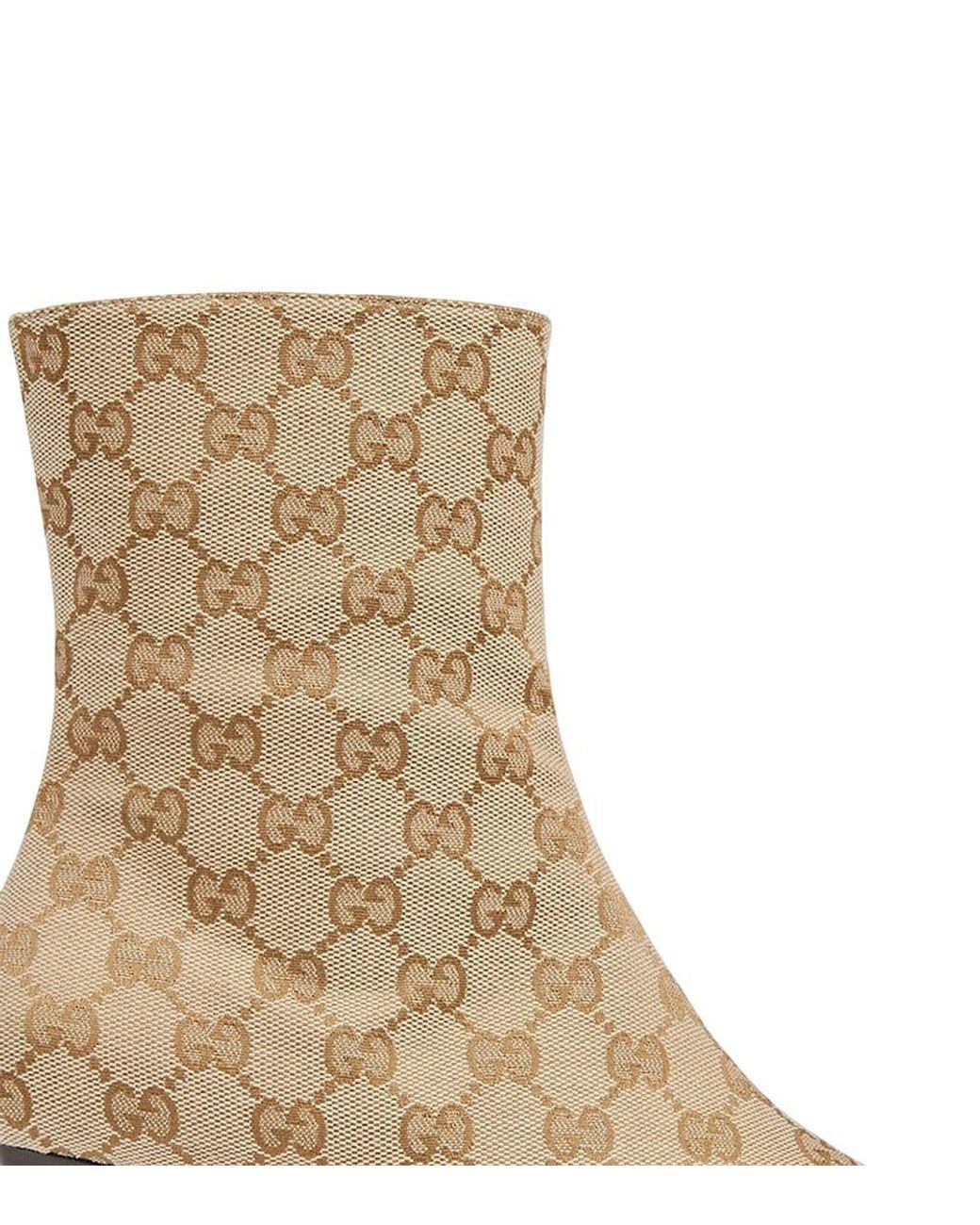 Gucci Natural Logo Bombshell Ankle Boots