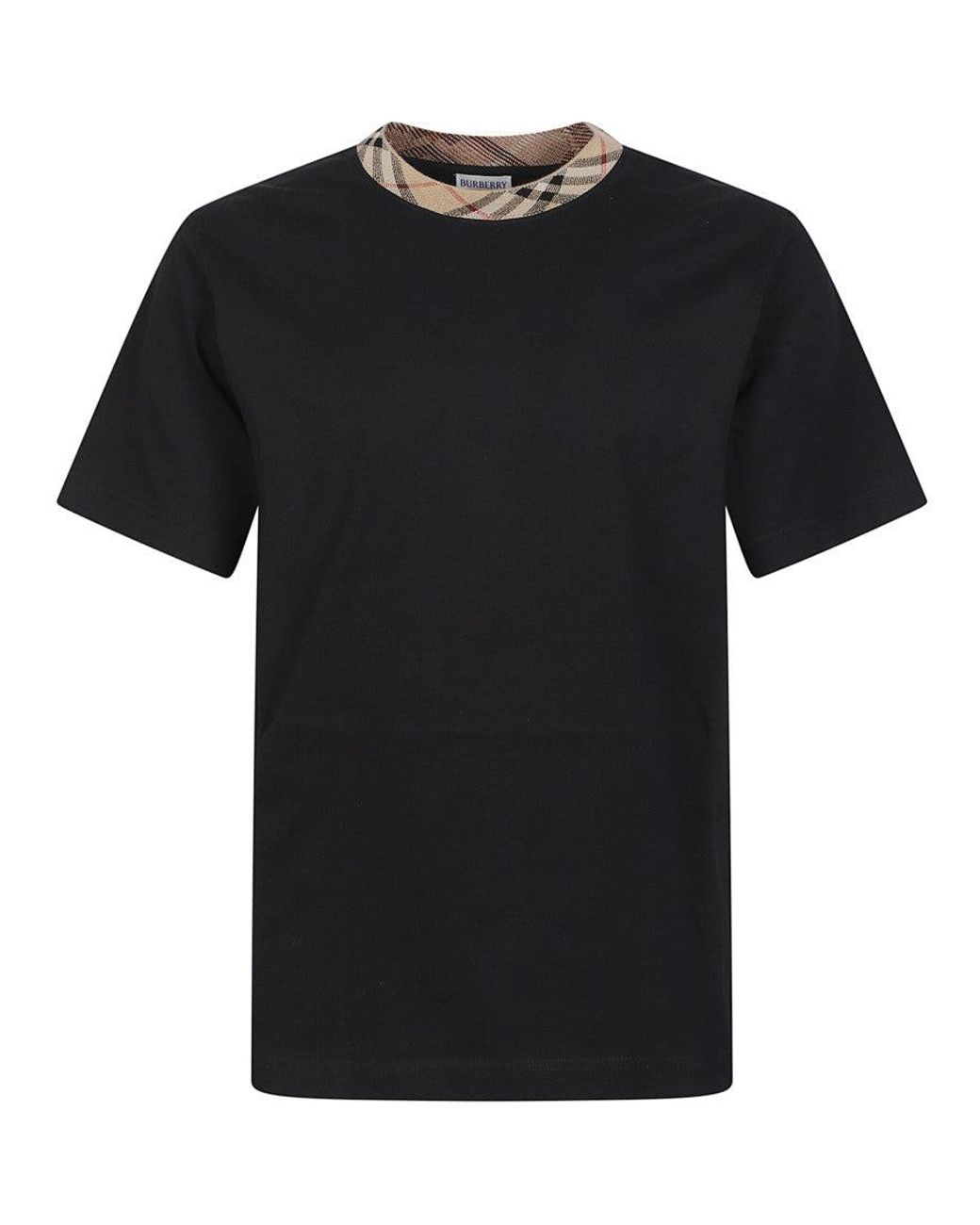 Burberry Black Crew Neck T-Shirt for men