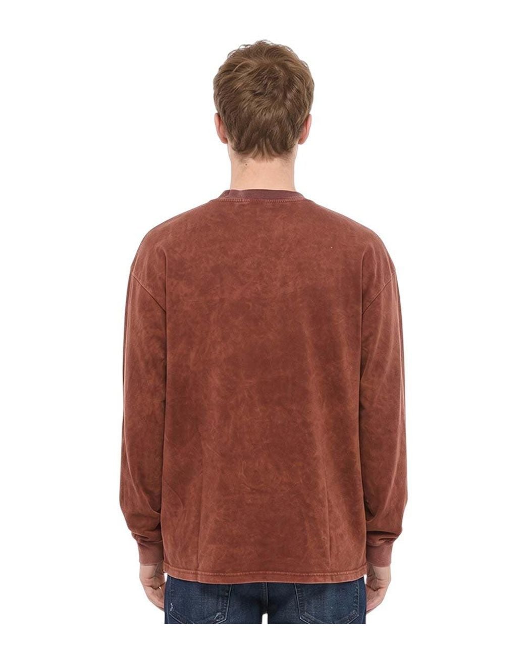 DIESEL Red Full Sleeves T-Shirt for men