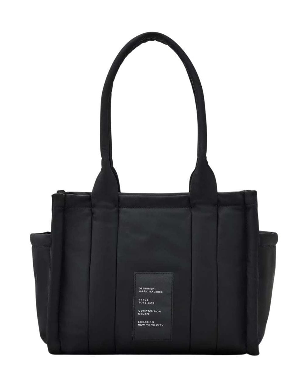 Marc Jacobs Black Puffy Top Zip Medium Tote