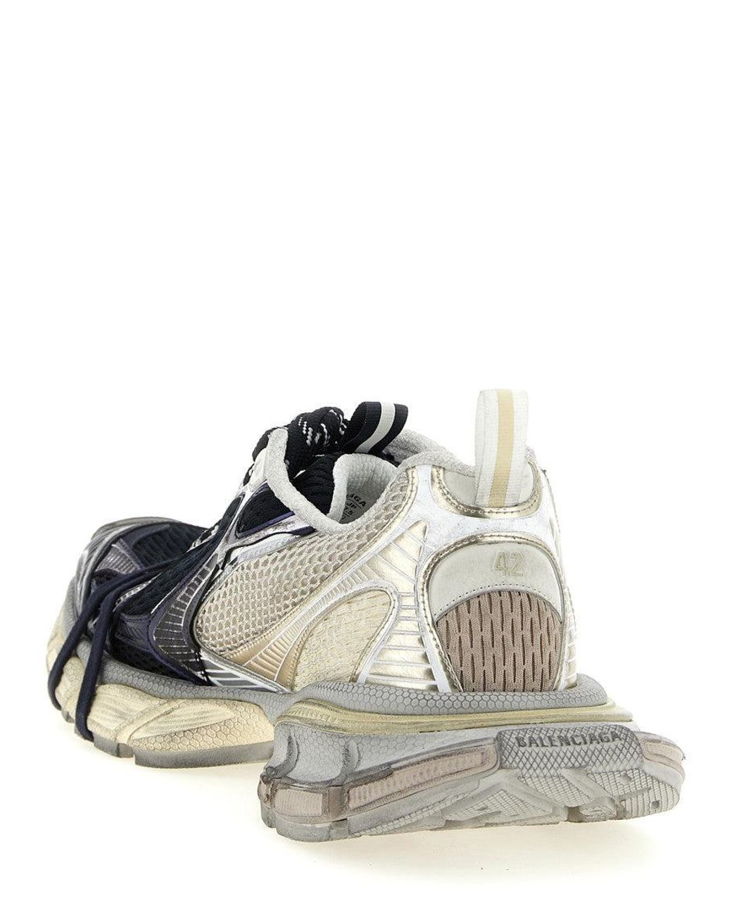 Balenciaga White Logo Sneakers for men