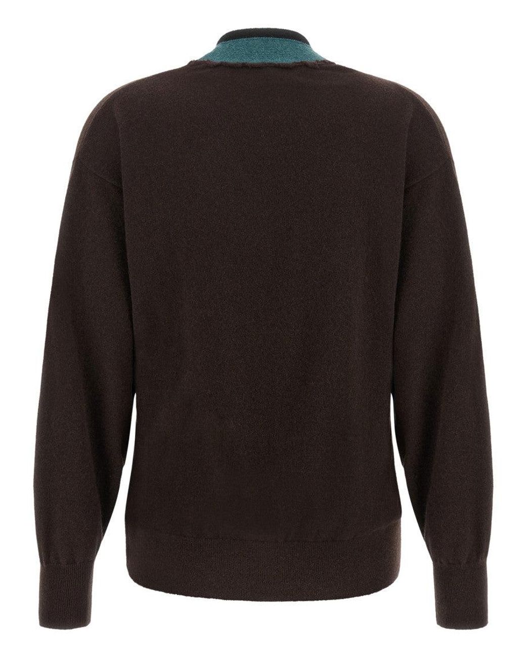 Dries Van Noten Black 'Toma' Sweater With Crossed Closure