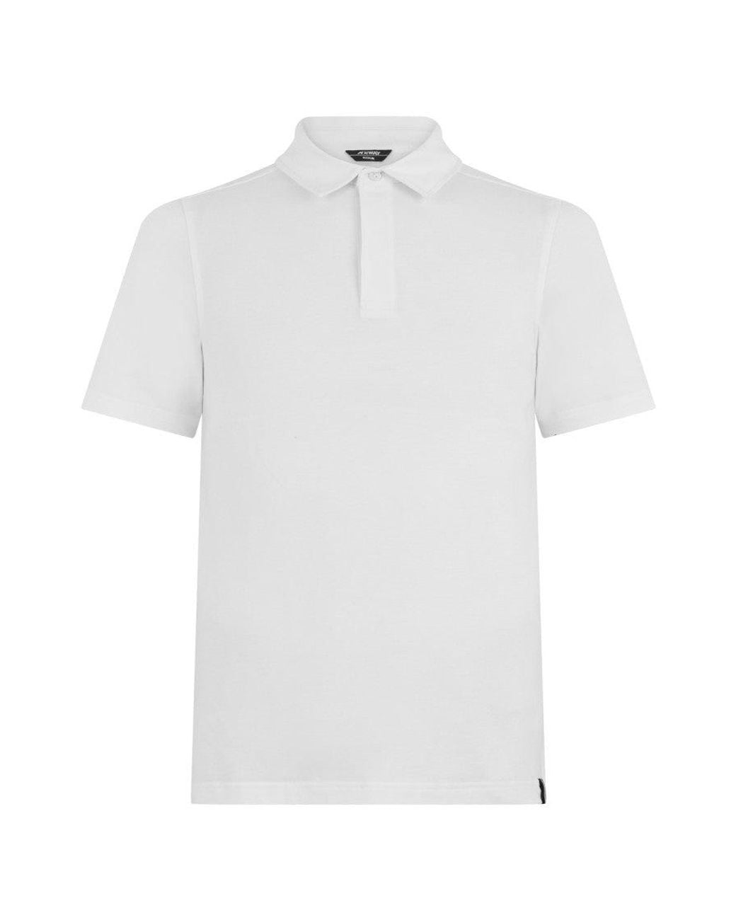 K-Way White Solid Shirt Collar Polo for men