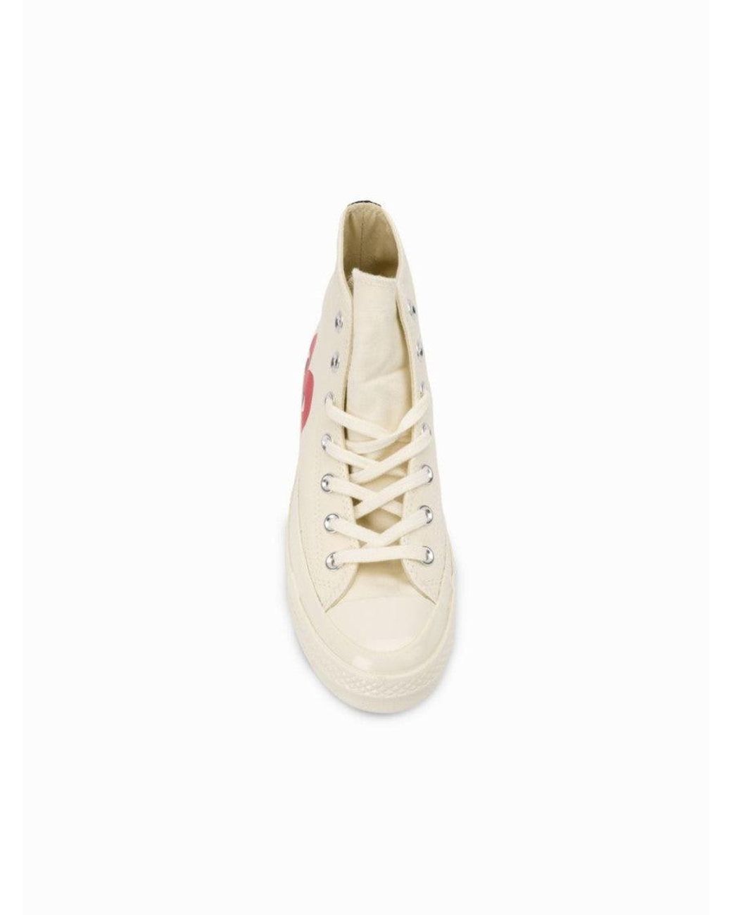 Comme des Garçons Pink Chuck Taylor High-Top Sneakers for men