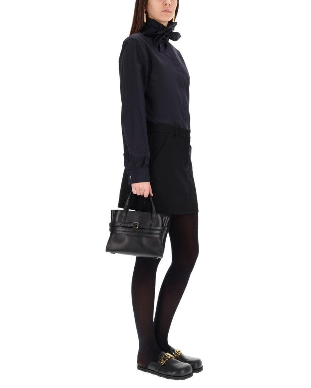 Moschino Blue Regular Jacquard Shirt