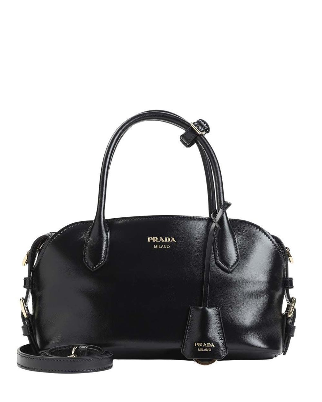Prada Black Logo Small Satchel