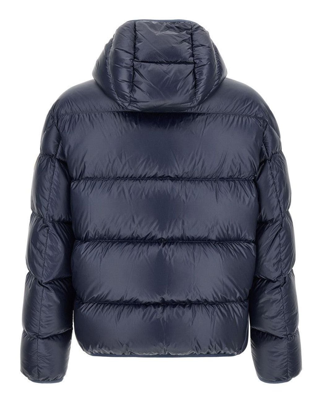Moncler Blue Solid Hood Jacket