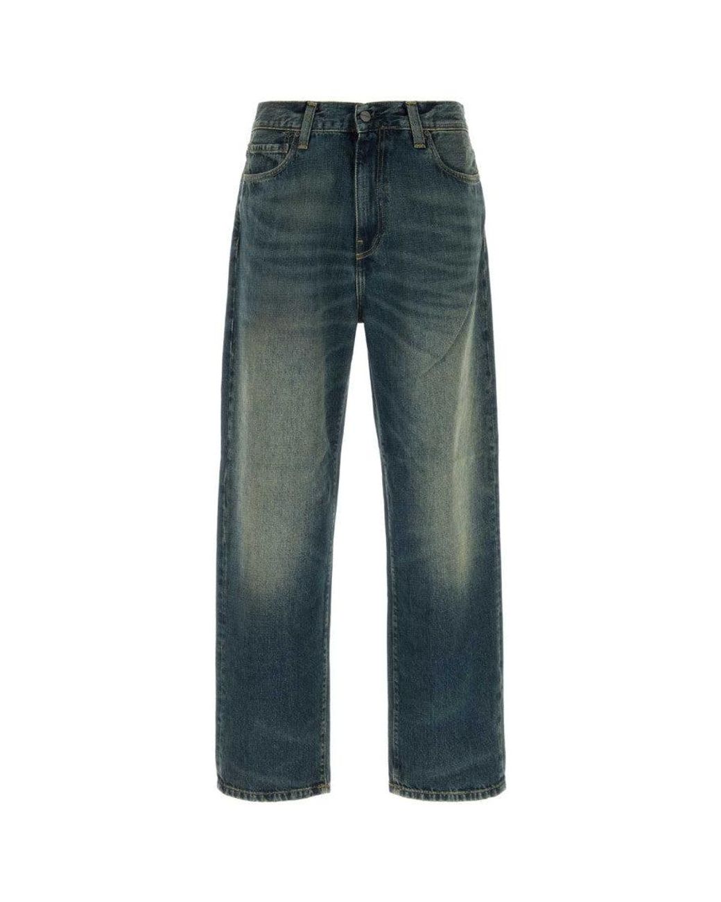 Carhartt Blue Relaxed Mid Rise Jeans for men