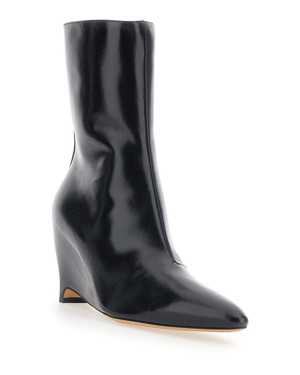Maison Margiela Black Pointed Ankle Boots