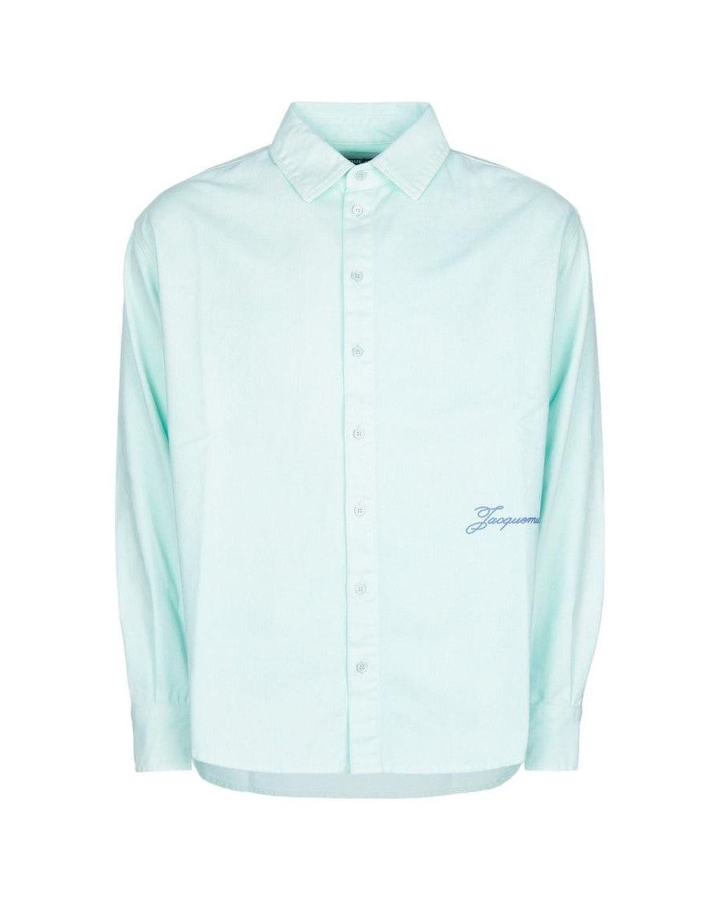 Jacquemus Blue Mint Regular Shirt for men