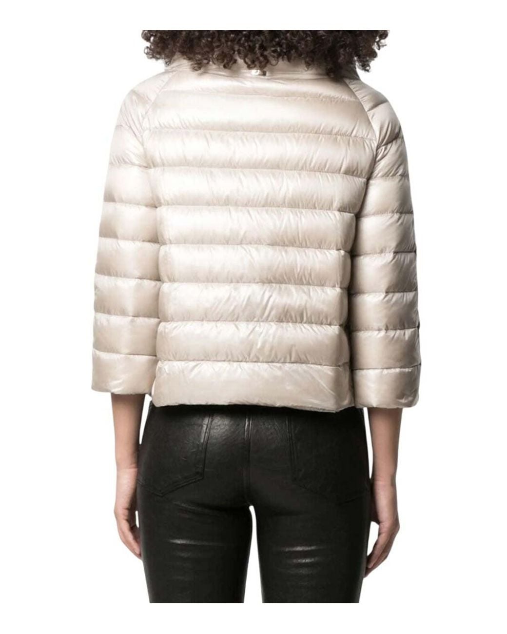 Herno Natural Quilted Hood Jacket