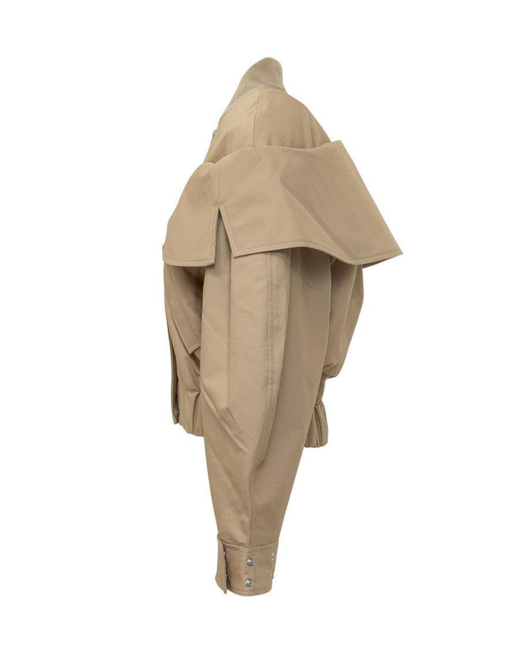 Ganni Natural Mock Collar Jacket
