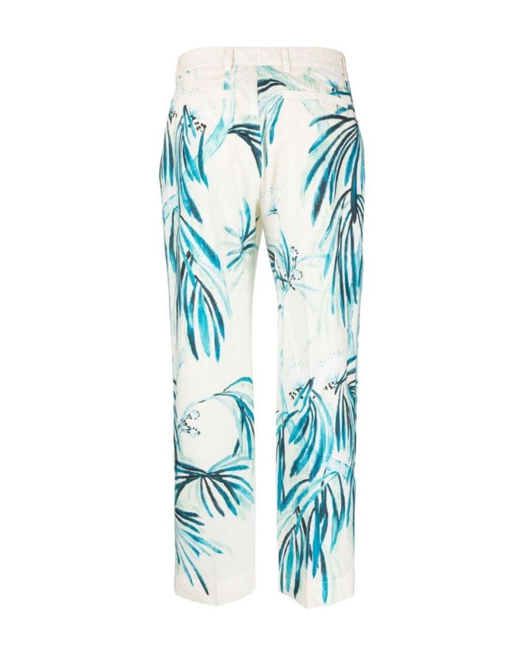 F.R.S For Restless Sleepers Blue Wide-Leg Printed Trousers