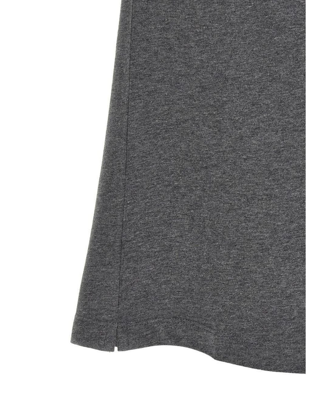 Brunello Cucinelli Gray Dark Crew Neck T-Shirt for men