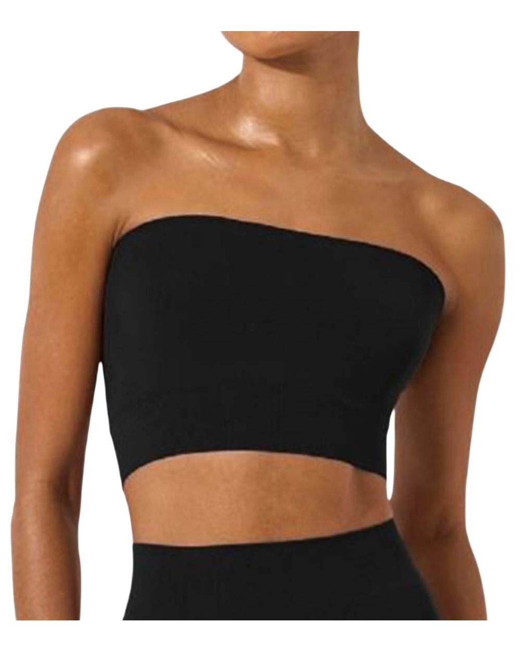 Wolford Black Solid Strapless Top