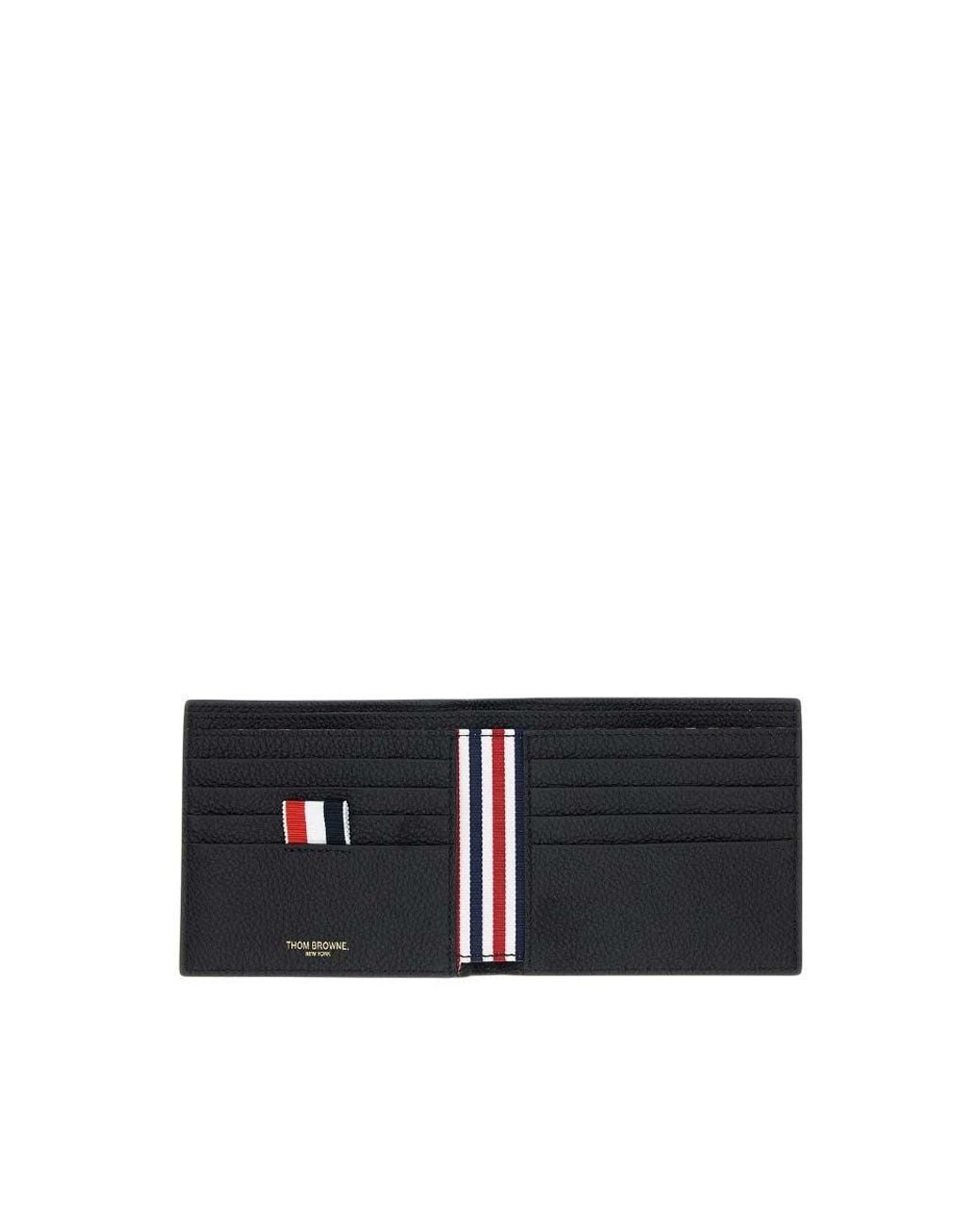 Thom Browne Black Textured Wallet for men
