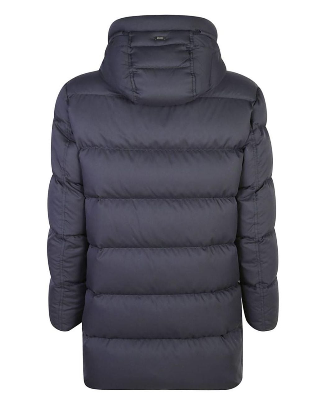 Herno Blue Hooded Padded Jacket for men
