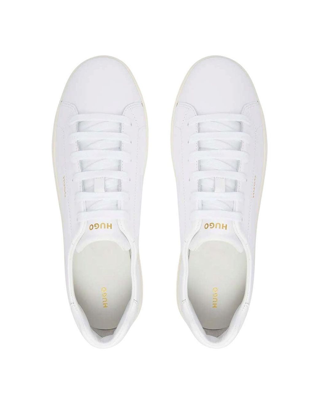 HUGO White Neston Logo Sneakers for men