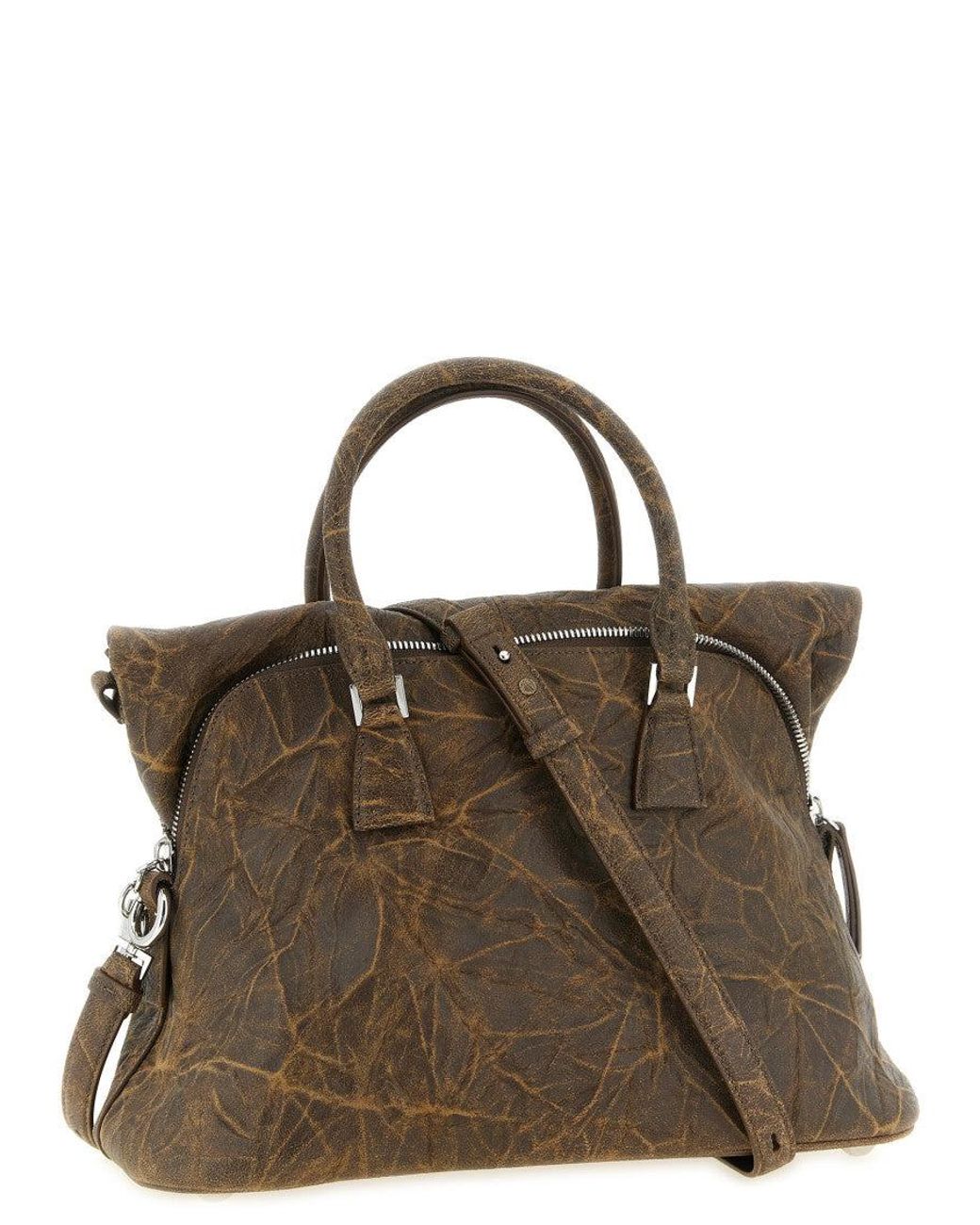 Maison Margiela Brown 5Ac Soft Medium Satchel