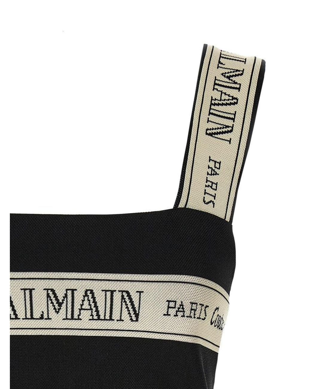 Balmain Black 'Nastro Top