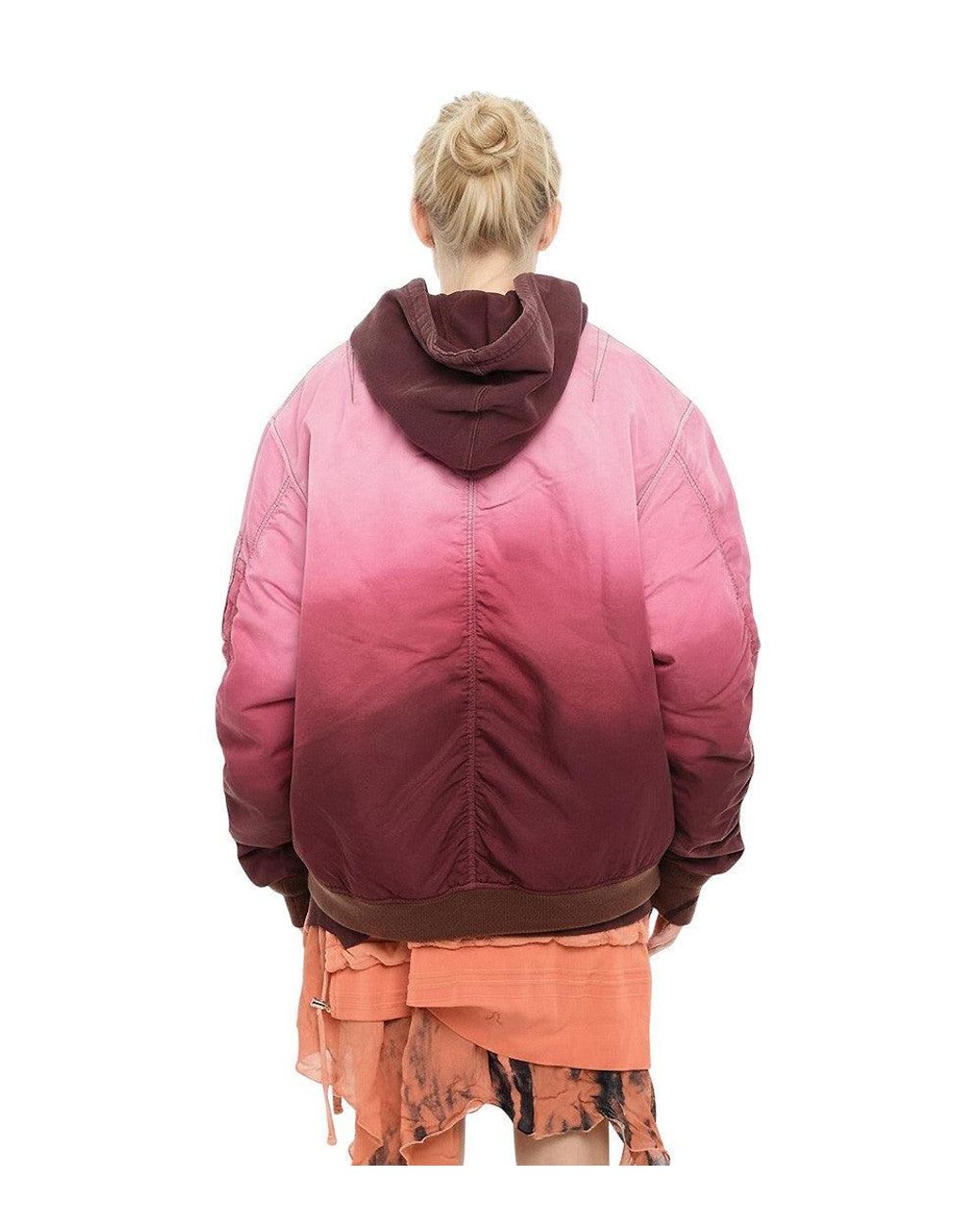 DIESEL Red Ombre Hood Jacket