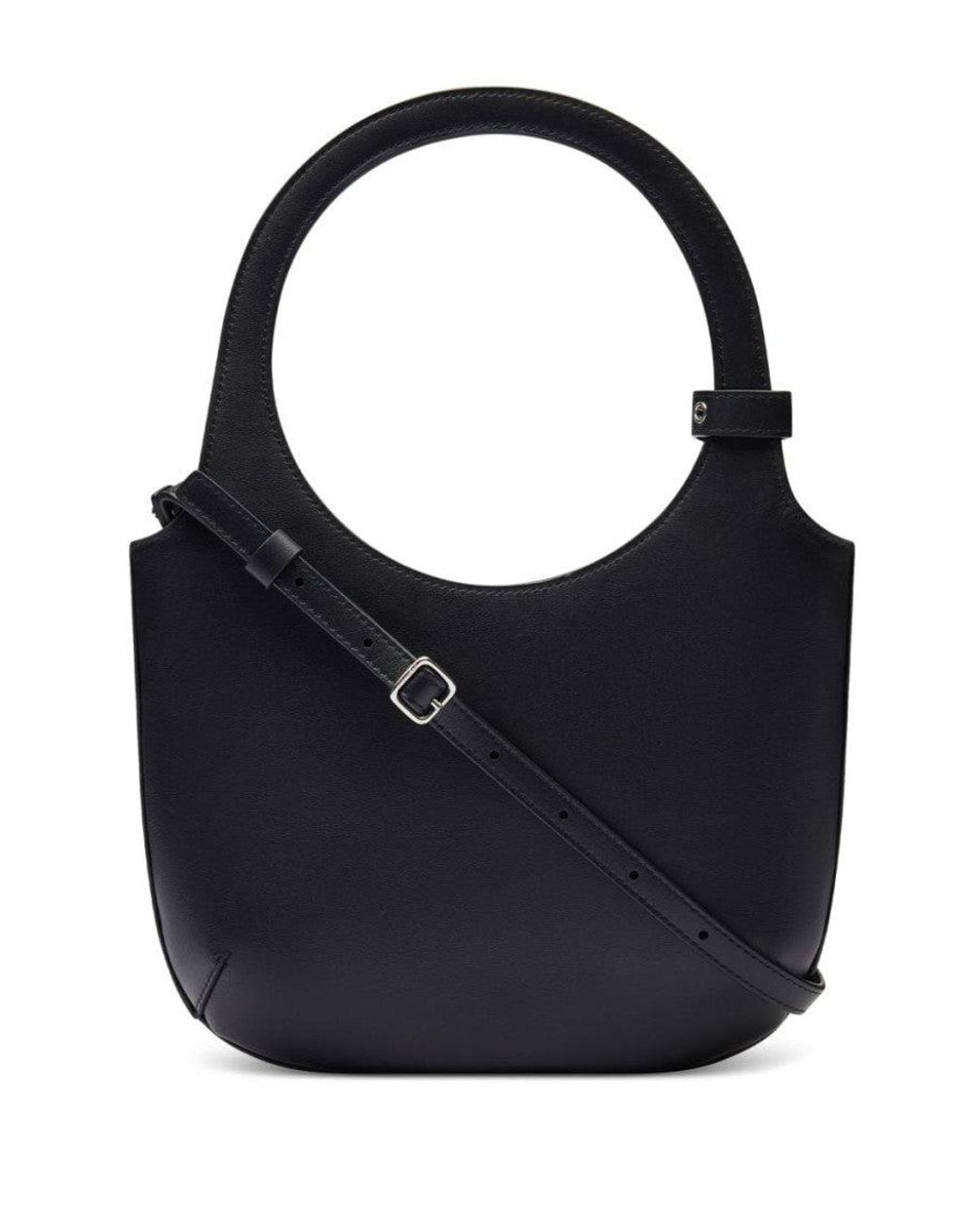 Courreges Black Holy Medium Hobo Bag