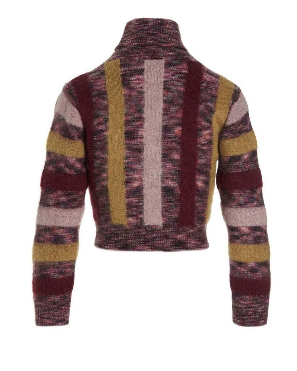 DSquared² Red Stripes Turtle Neck Sweater