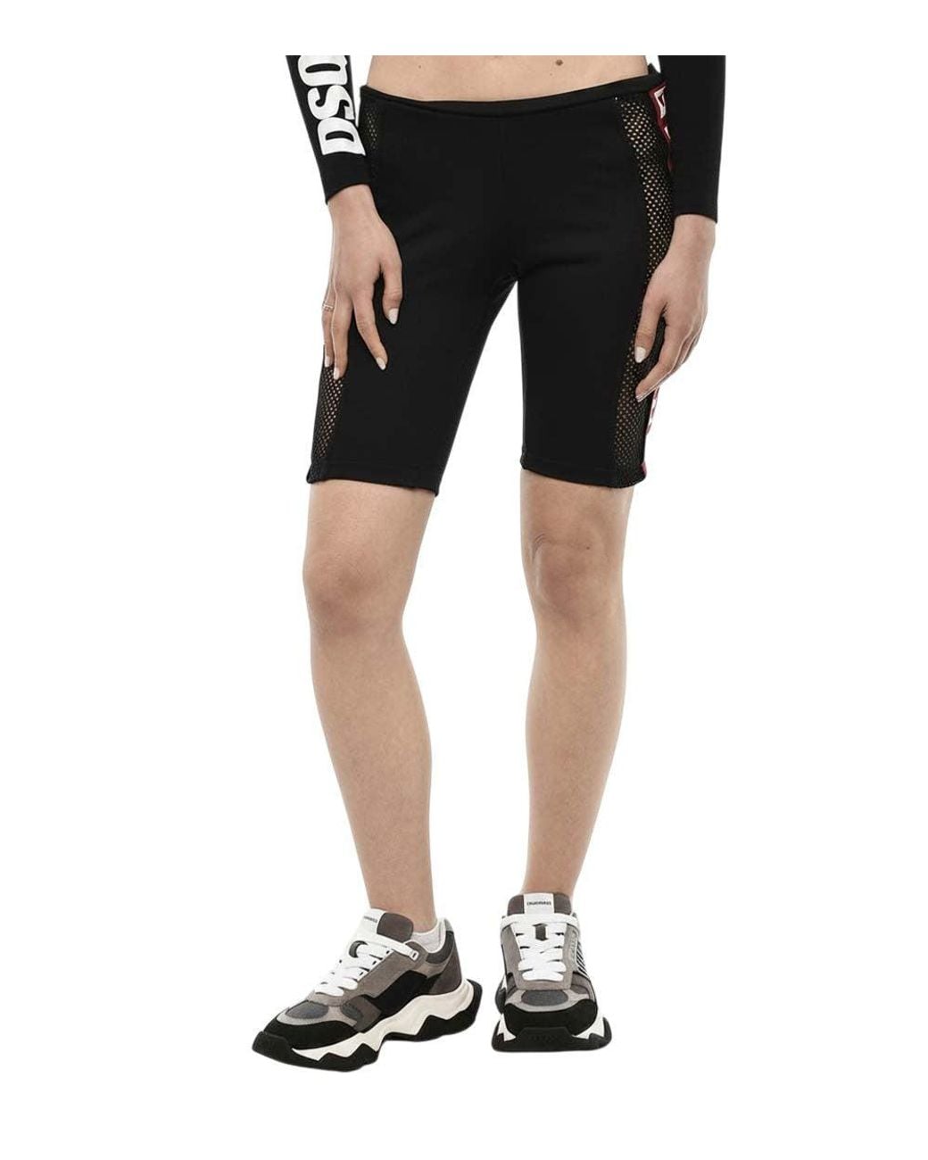 DSquared² Black Logo Shorts