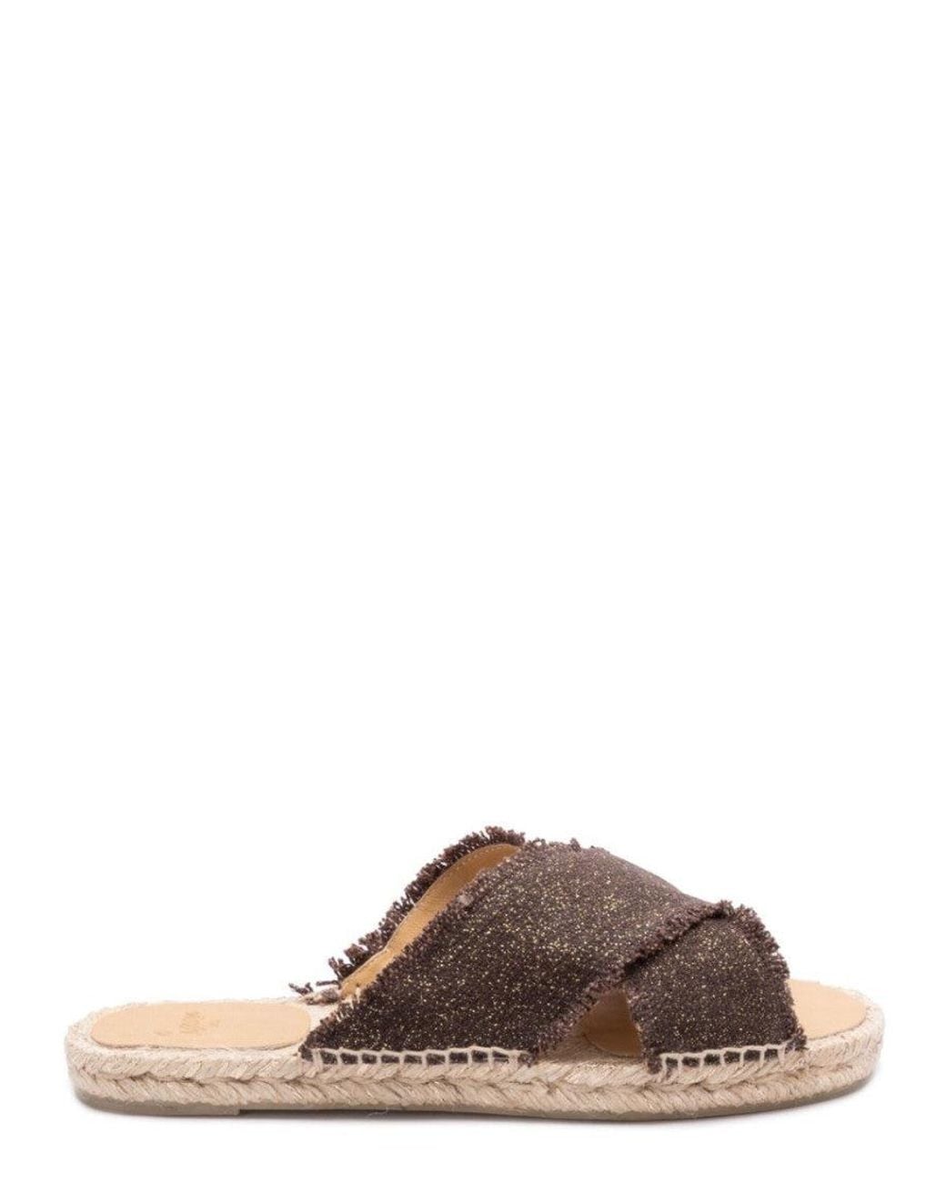 Castaner Brown Textured Palmera Espadrilles