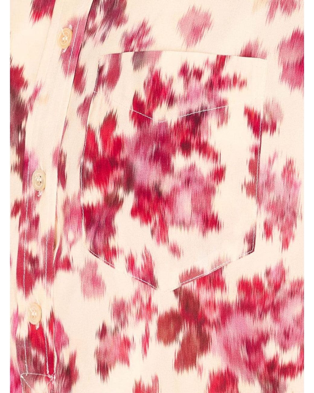 Isabel Marant Pink Regular Floral Shirt