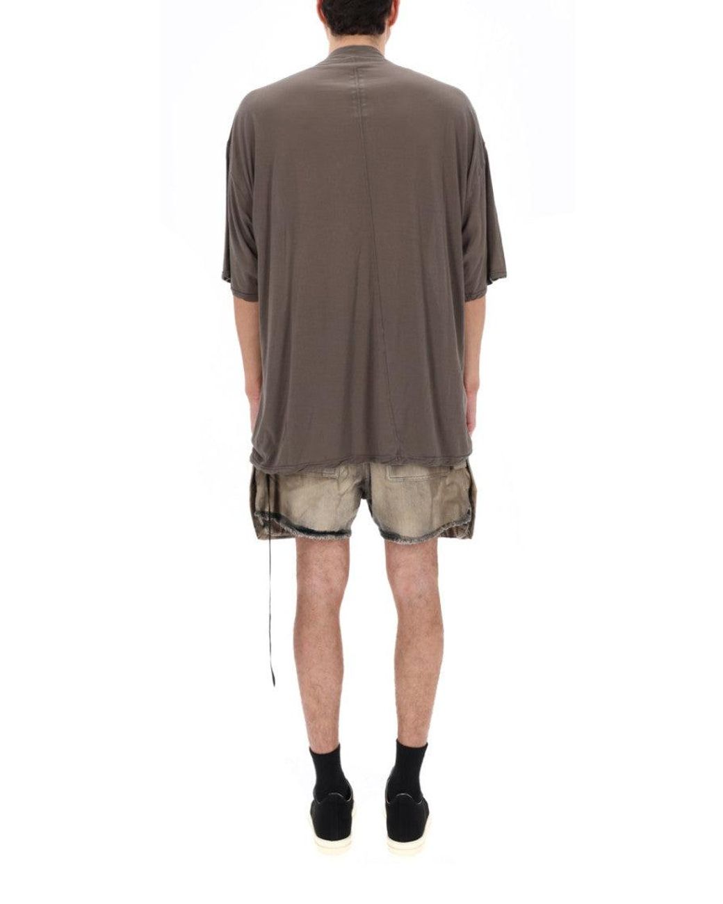 Rick Owens Gray Rick Owens Drkshdw Cotton T-Shirt for men