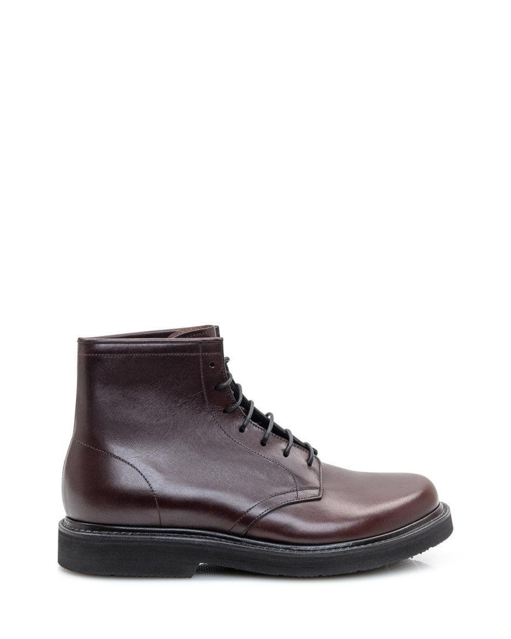 Premiata Purple Lace-Up Boots for men