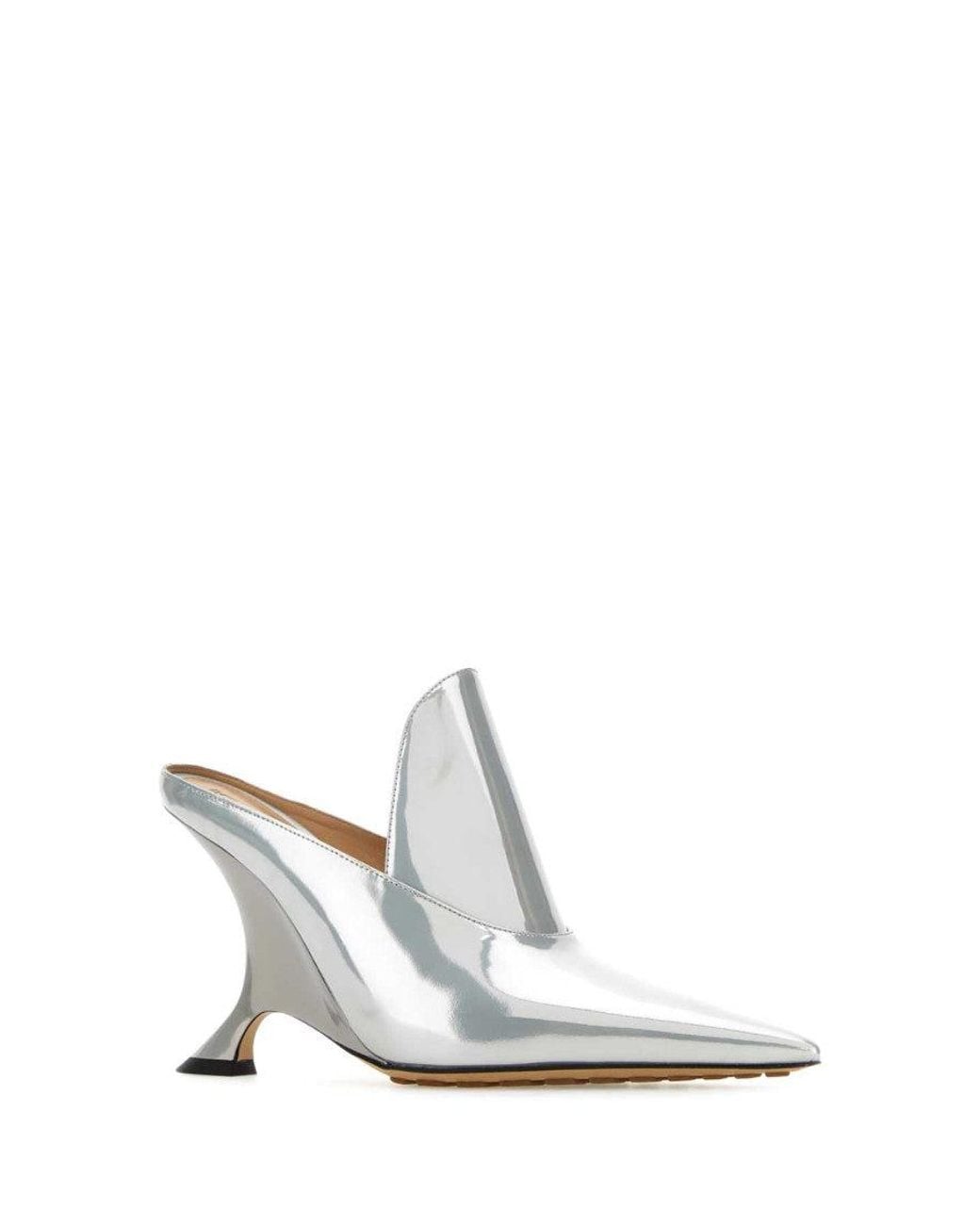 Bottega Veneta White Solid Atomic Pumps & Heels