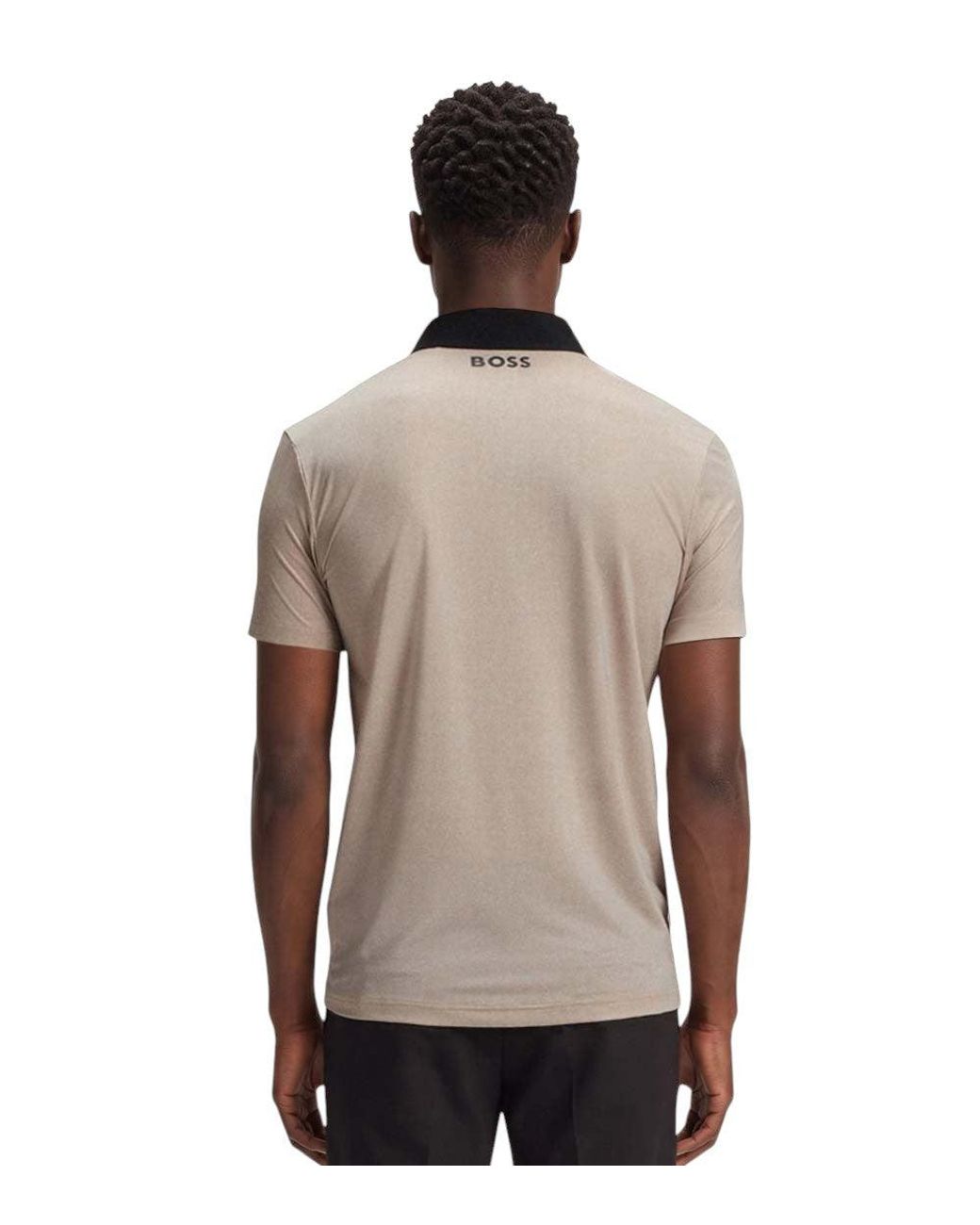 Boss Natural Light Shirt Collar Polo for men
