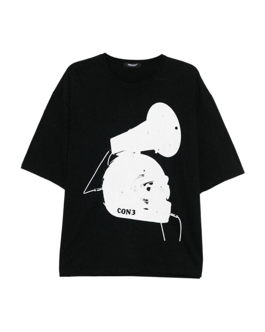 Undercover Black T-Shirt With Print for men