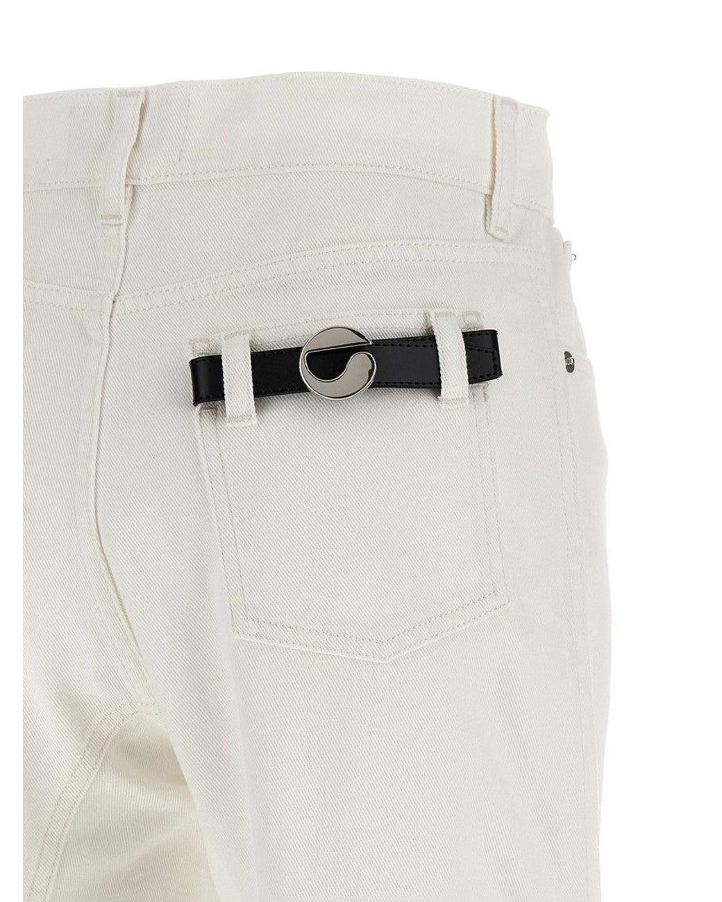 Coperni White 'Tapered Denim' Jeans