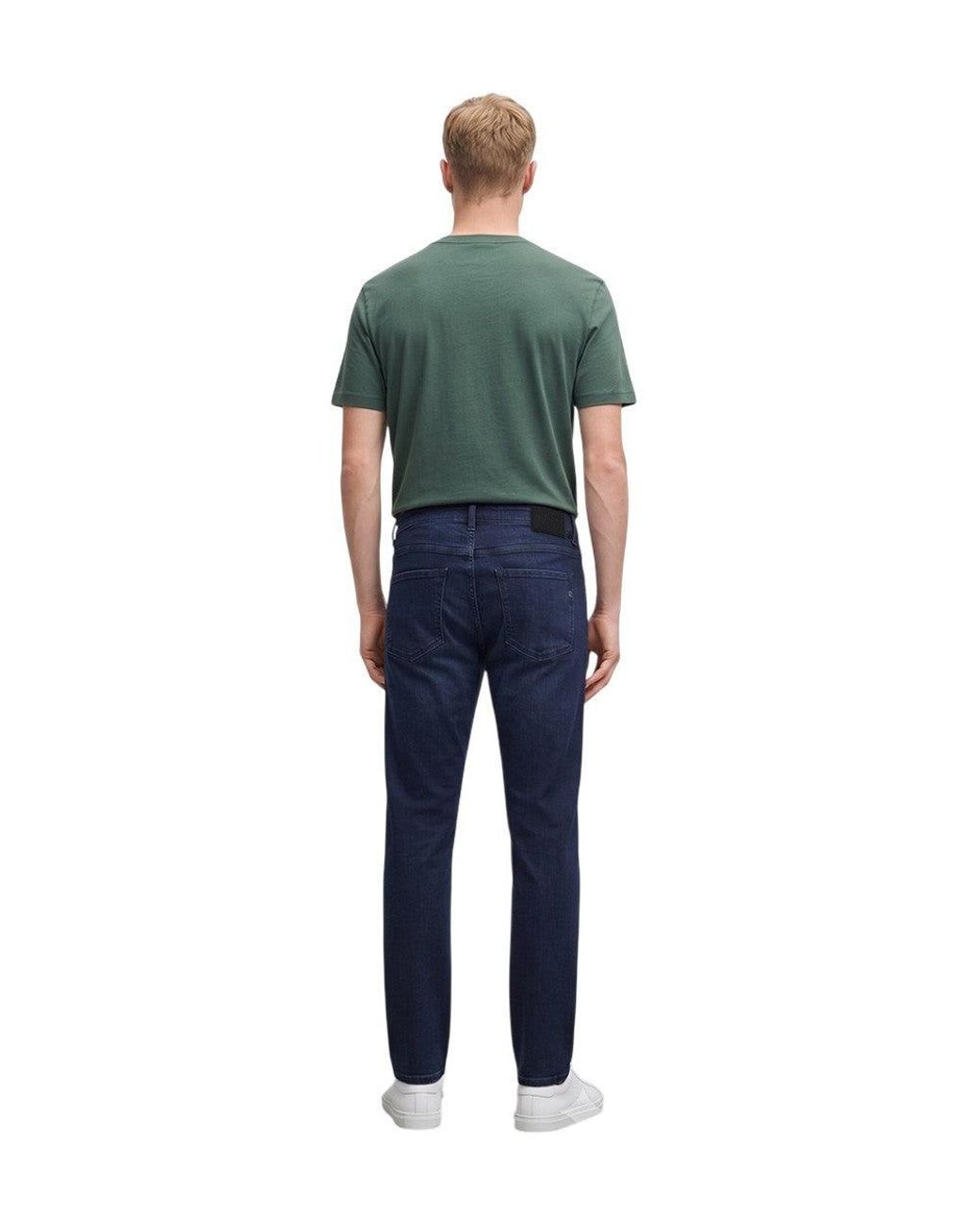 Boss Blue Slim Mid Rise Jeans for men