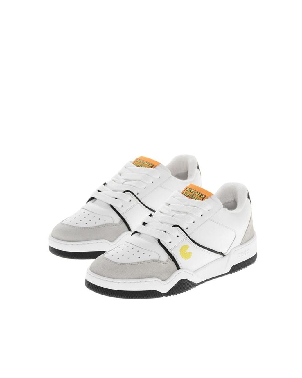 DSquared² White Color Block Sneakers