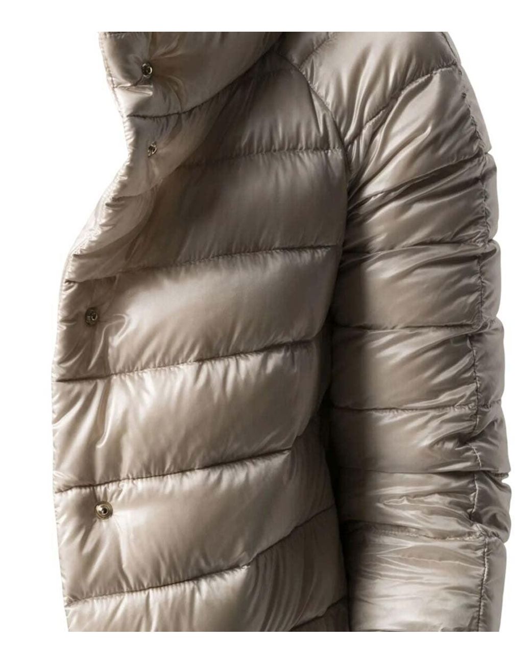 Herno Natural Quilted Hood Jacket