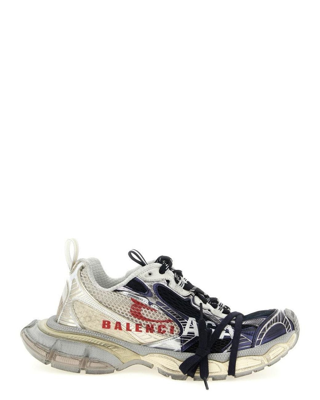 Balenciaga White Logo Sneakers for men