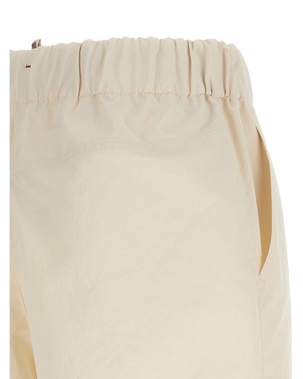 Moncler Natural Polyester Bermuda Shorts