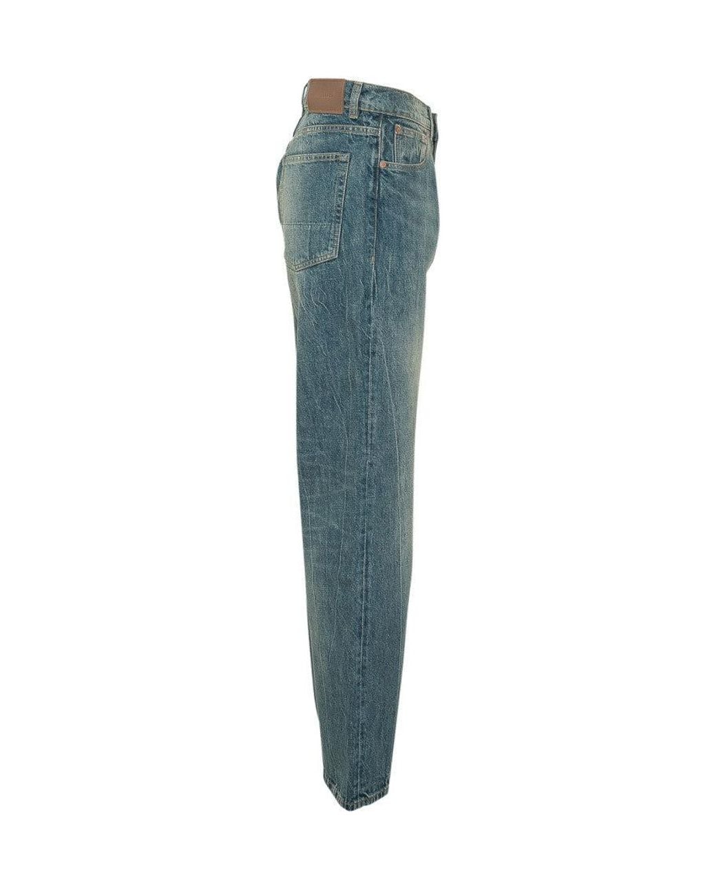 Our Legacy Blue High Rise Jeans for men