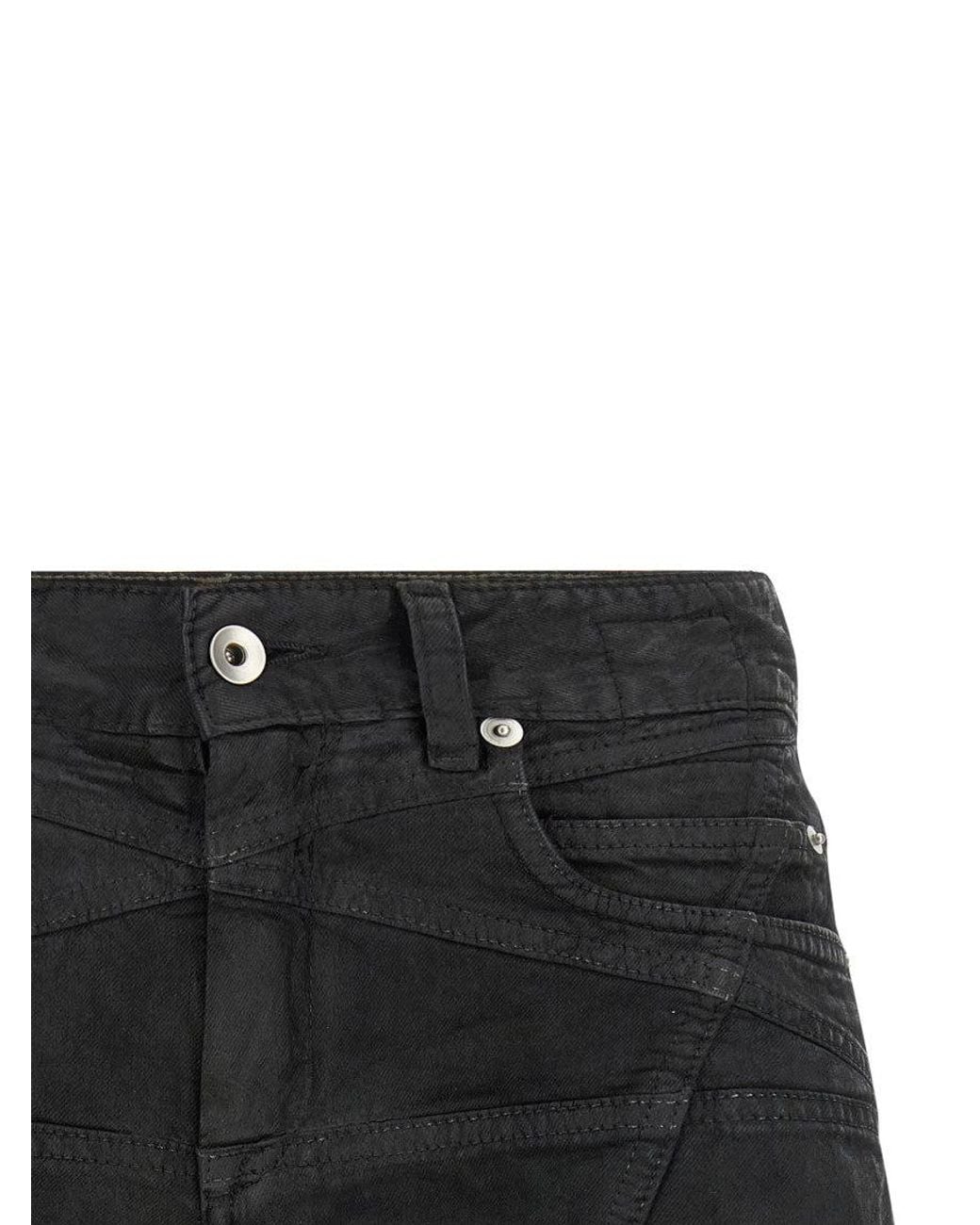 Rick Owens Black 'Lana Cut Offs' Shorts
