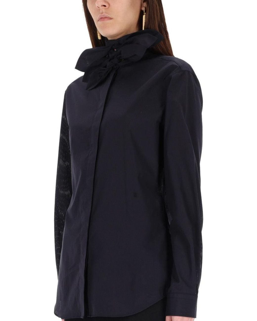Moschino Blue Regular Jacquard Shirt